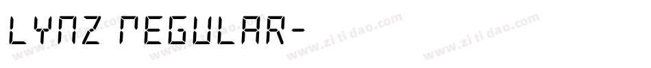 Lynz Regular字体转换